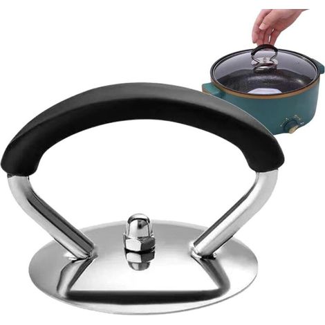 Poignée de rechange pour couvercle de casserole en acier inoxydable - Résistant à la chaleur - Pour casseroles, bouilloires (1/5)