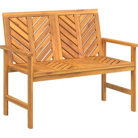 Banc de jardin 109 cm bois massif d'acacia vidaXL (1/6)