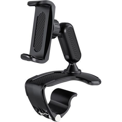 Supporto per cellulare da auto, supporto regolabile per cruscotto e parabrezza, rotazione universale a 360 gradi, compatibile con cellulari da 4,0 a 7,0 pollici. (1/5)
