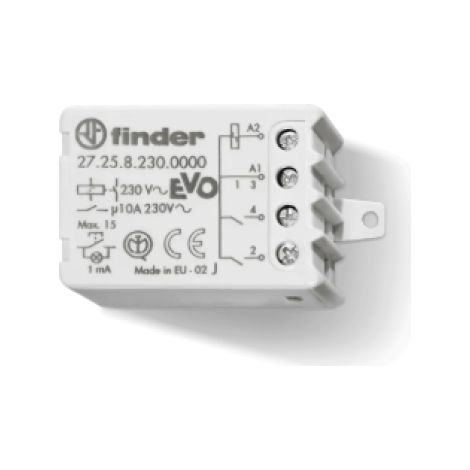 Relè a impulso Incasso Finder 27.25.8.230.4000 2 NA 230 V/AC 10 A 2300 VA 1 pz.