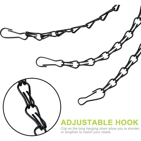 Chaîne de Suspension - Mano Metal - Chaîne de Suspension Extérieure - Chaîne Anti-UV pour Boule à Plantes, Cage à Oiseaux, Lanternes, Ornements (1/5)