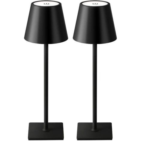 2-teiliges tragbares Beleuchtungsset, 5000 mAh, schwarz (1/5)