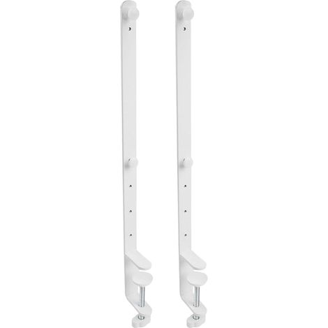 Lot de 2 pinces de fixation anti-nausées pour panneau perforé (1/5)