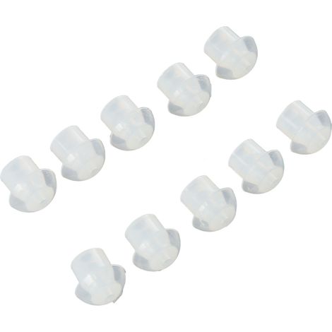 10 Embouts Silencieux pour Amplificateur Auditif, Bouchons d'Oreille en Silicone Souple, Accessoires de Remplacement pour Personnes Âgées (1/5)