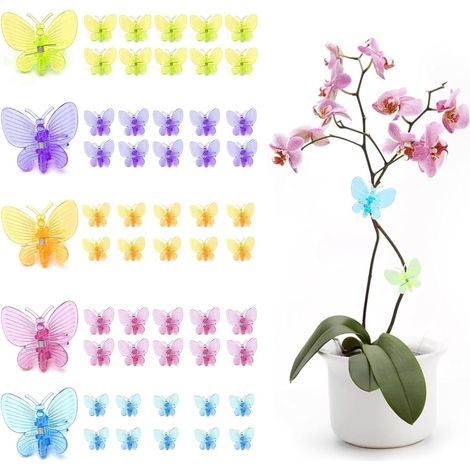 50 Pieces Special Grafting Clips for Plants, Plant Stake, Tomato Stake, Climbing Plant, Indoor Plant Stake, Plant Support for Plants Suitable for Roses Peonies Lilies Vines (1/5)