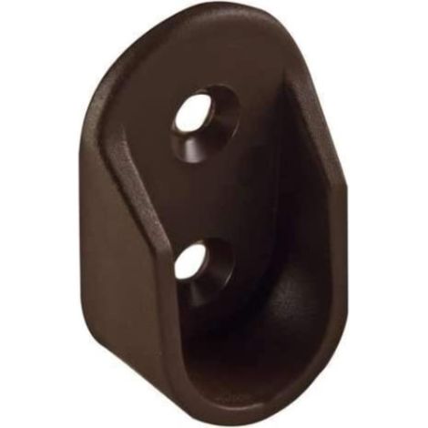 CONFEZIONE DA 2 PEZZI - REGGITUBI PLASTICA COLORE MARRONE