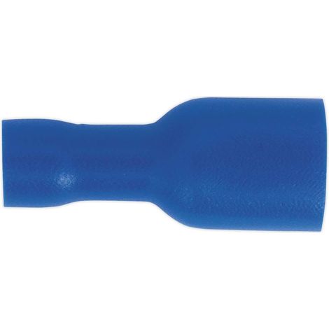 BT16 Entièrement isolé Terminal 6.3 mm Femelle Bleu Lot de 100