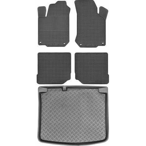Ensemble de tapis de sol en caoutchouc pour Volkswagen Golf IV Hatchback (1998-2003) + tapis de coffre (1/5)