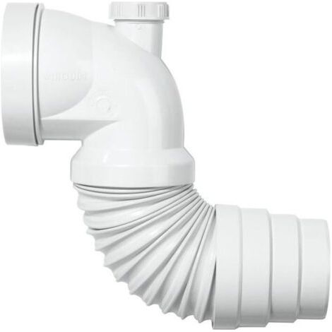 Pipe coudée extensible avec piquage (1/2)