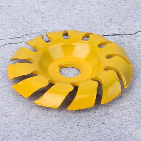 Polierscheibe mit 90 mm Durchmesser und 12 Zähnen aus Manganstahl, geeignet für Winkelschleifer, Holzschnitzerei und Holzbearbeitung. (1/5)