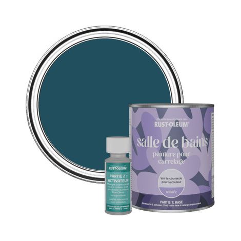 Peinture pour Carrelage de Salle de Bain, Finition Satinée - Uniforme 750ml (1/3)