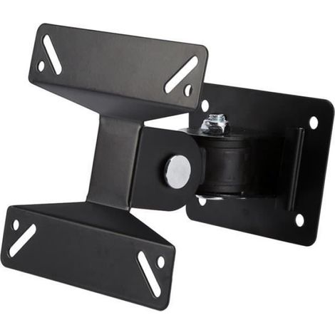 Support Tv Mural Inclinable - 14 À 24 Pouces - Vesa 75 À 100 Mm - Charge Max 10 Kg - Noir (1/4)