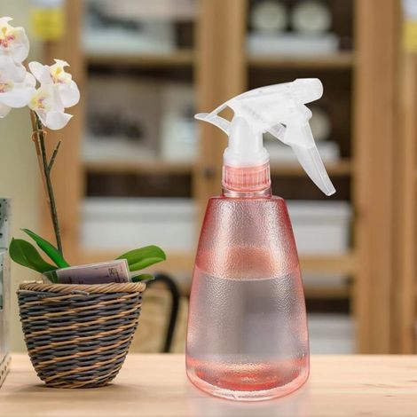 2 Pièces Flacons Pulverisateur Vide 500ML, Vaporisateur Bouteilles en Plastique, Bouteille Spray Vide, Flacon Pompe Vide-Rose/Vert (1/5)