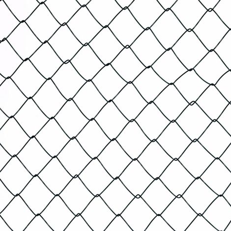 Oypla 1.15m x 10m Green PVC Coated Galvanised Steel Chain Link Fencing (1/5)
