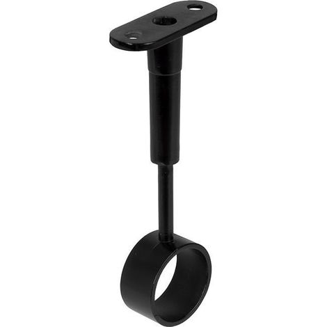 DUVER soporte central regulable para tubo redondo ø25 negro mate (1/3)