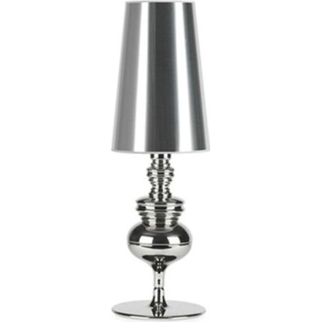 Dekorative Wohnzimmerlampe im europäischen Stil, Tischlampe, Nachttischlampe, klein, silberfarben, 15 x 46 cm (1/5)