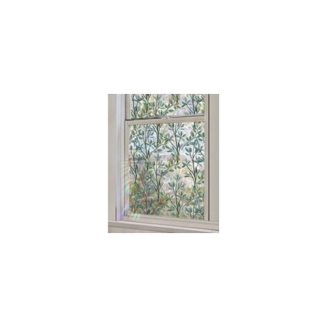 Dekorative Fensterfolie, grüne Weinblätter, doppelseitig statisch haftende Fensterfolie ohne Klebstoff, für Zuhause, Büro, Haustür, Fenster - Crezuo