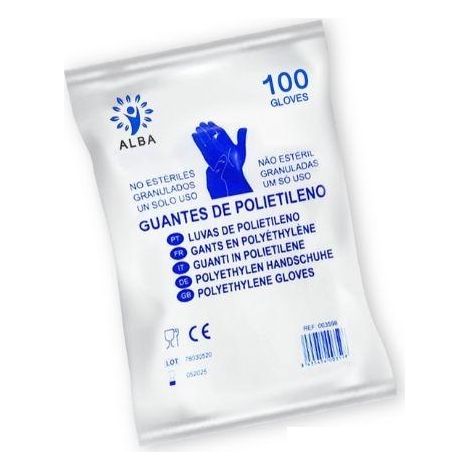 100 Einweg -Polyethylenhandschuhe (1/2)