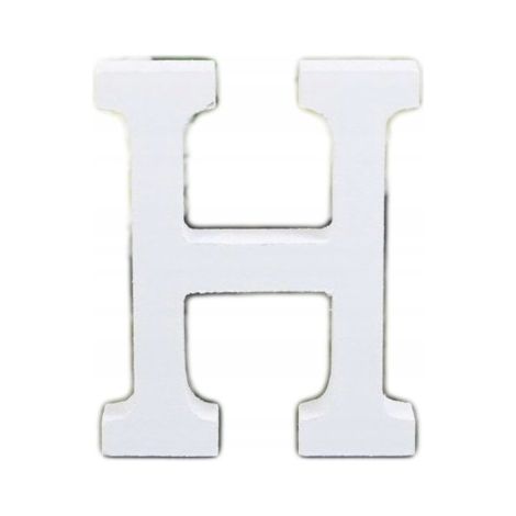 Lettre en bois ""H"", 16 cm, 1 pc. (1/2)