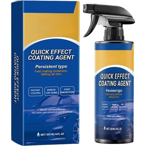 Car Quick Effect Coating Agent, Car Quick-acting Coating Agent Spray, Spray De Revêtement 3 En 1, Sprays Anti Rayure Pour Voiture Carrosserie, Efface Rayure Profonde Voiture, 120ml