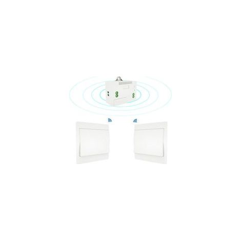 Kit interrupteur et récepteur sans fil 110-230 V, luminaire télécommandé avec interrupteur auto-alimenté (1/5)