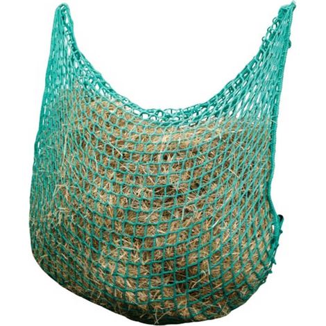 Rete fieno flexistrong verde 90x90 cm extra spessa con cinghie a chiusura rapida