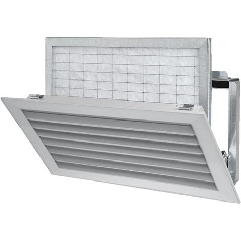 Portafiltro de rejilla de aspiración de aluminio 595x595mm específico para falso techo 600x600mm