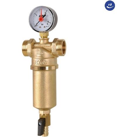 Filtro autopulente per acqua con cartuccia filtrante in acciaio inox modello 750 f 3/4 m 1 ICMA (1/2)