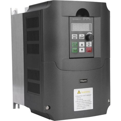 Onduleurs et Convertisseurs VFD AC220V à 380V 7,5KW, Convertisseur de Fréquence Monophasé à Triphasé, Contrôleur Vitesse Moteur AC (1/5)