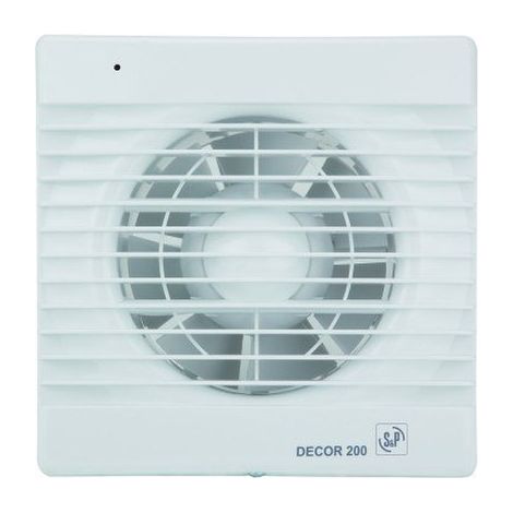S&P 5210100300  Aspiratore da bagno DECOR-200C 2500rpm 20W