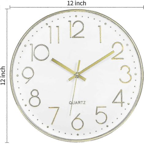 Horloge murale silencieuse de 12 pouces (30 cm) (1/4)
