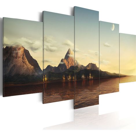 Quadro - Alba in montagna - 100x50 (1/4)
