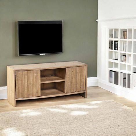 Meuble tv en bois recyclé FSC NELSON