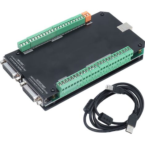 Carte de commande de mouvement CNC avec interface USB, module de commande de moteur pas à pas avec câblage, 4 axes (1/5)