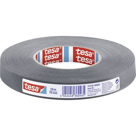 Ruban adhésif toilé tesa® extra Power tesa 57230-00005-02 gris (L x l) 50 m x 19 mm caoutchouc 1 pc(s)