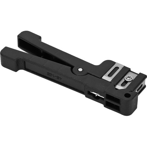 Abisolierzange für Glasfaser-Koaxialkabel, schwarzes Handwerkzeug für 4,8–7,9 mm ummantelte Schläuche, verstellbarer professioneller Kabelschutzschneider (1/5)