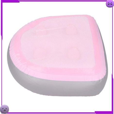 Coussin de siège rehausseur gonflable pour spa - AUCUNE - Fond à ventouse - Fermeté réglable (air/eau) - Rose (1/5)