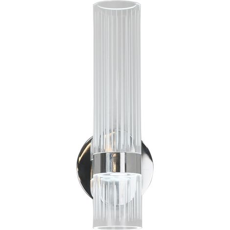 Moderne vertikale Wandleuchte aus Chrom, Acrylrohr, LED mit variabler Farbtemperatur, 18 W Ambiente Light Prestige (1/5)