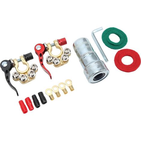 Connector of Terminal of battery to clearance fast, 2 pieces, for camionnettes of Type FFL JIS HAS, cars and trucks (1/5)