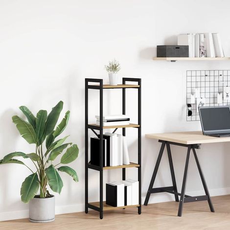 Bookshelf 40 x 30 x 119 cm Engineered Wood Artisan Oak vidaXL (1/5)