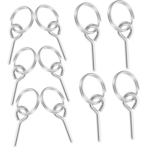 Kit d'accessoires pour tente de camping : 10 clips pour bâche, une goupille de corde résistante à l'usure, un connecteur universel pour tente d'extérieur (1/5)