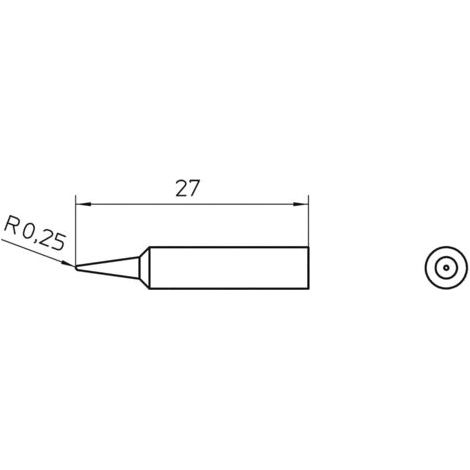 Weller XNT 1 Lötspitze Rundform Spitzen-Größe 0.5 mm Inhalt 1 St. (1/3)