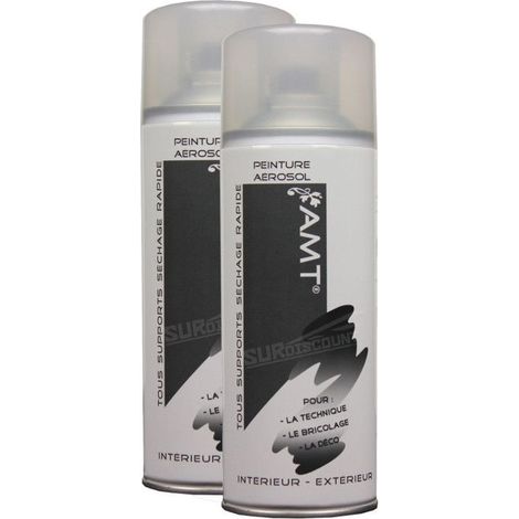 Bombe de Peinture - AMT - BPA06 - Lot de 2 - 330ml - Vernis Brillant