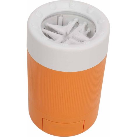 Nettoyeur de pattes pour chiens semi-automatique à poils souples, gobelet portable amovible pour le lavage des pattes des chats, jaune (1/5)