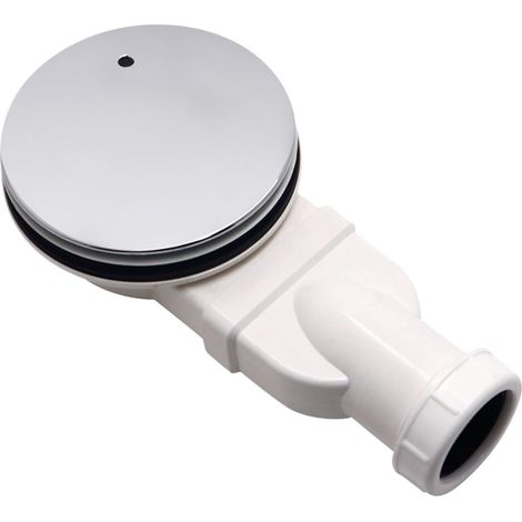 Piatto doccia piatto con scarico laterale per piscine e balconi, argentato, 22,5 x 5,5 x 4 cm