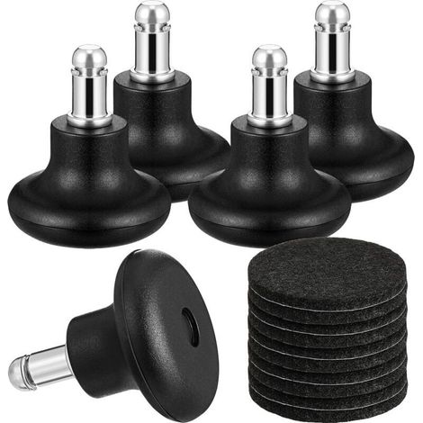 5 chaises pivotantes pieds fixes universels roues à clous chaise de bureau fixateur de chaise d'ordinateur repose-pieds accessoires de chaise muet (1/4)