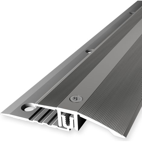 PROVISTON Ausgleichsprofil Übergangsprofil Breite: 44 mm Höhenausgleich: 6.5 - 16 mm Länge: 1000 mm Aluminiumprofil Edelstahloptik 1 Stück