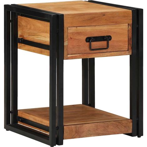 Maison Exclusive - Cabinet de chevet Marron 40 x 40 x 50 cm Bois d'Acacia Massif (1/5)