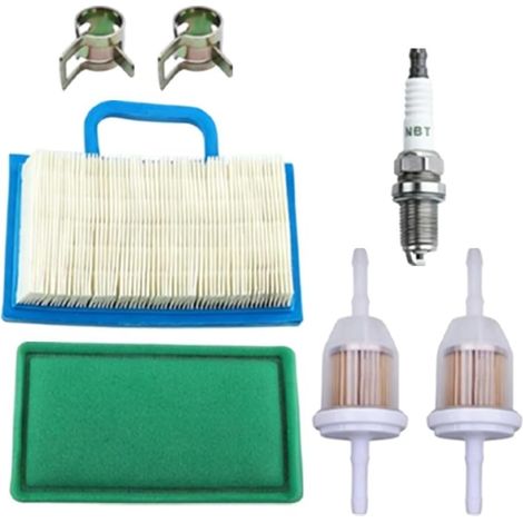 Filtre à air et pré-filtre pour tondeuse à gazon BS 499486 499486S 698754 273638 273638S 691007 695667 accessoire de rechange pour filtre à air de moteur d'équipement extérieur (1/5)