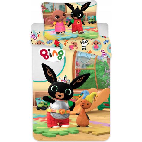 Literie en coton 100x135 + 40x60 Bing et Flop